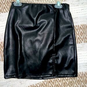 Black Leather Skirt